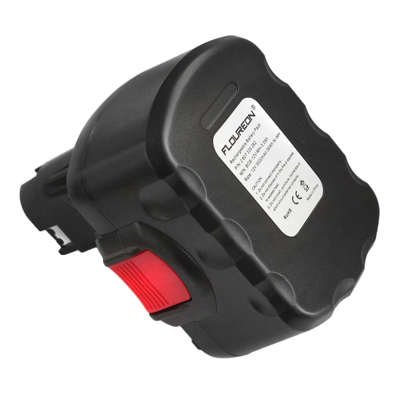 Аккумуляторная батарея FLOUREON 12V 3000mAh Ni-MH для Bosch GSB 18 VE-2 GDS V-HT GSR PSB 18VE PSR | Электроника