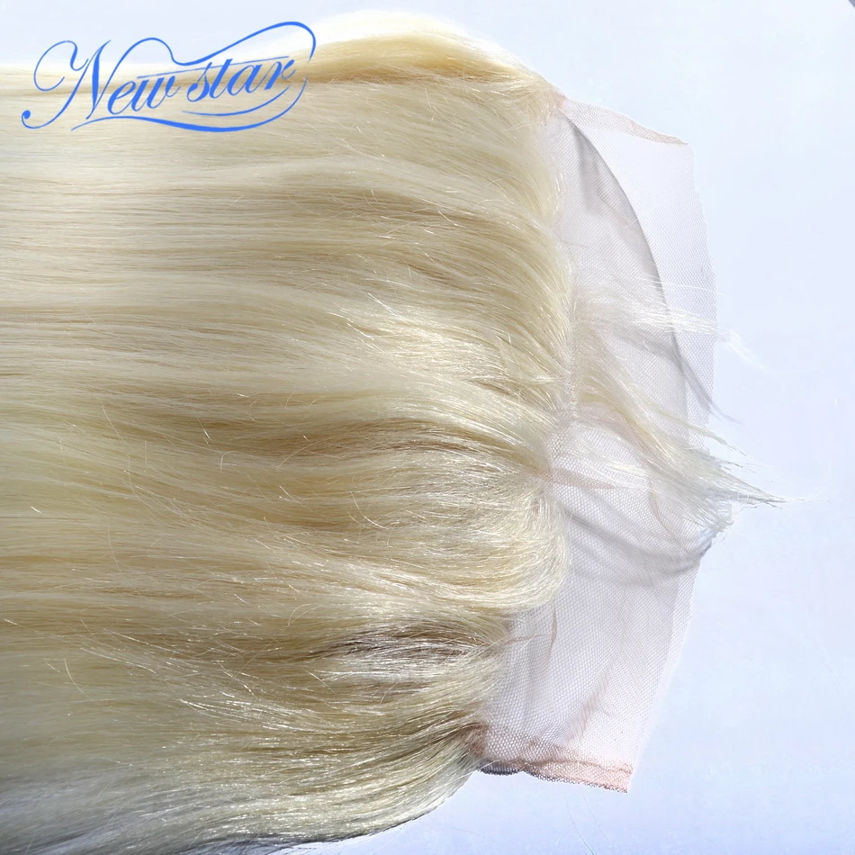 Новые светлые волосы Star Hair 13 ''x 4'' фронтальные зажимы на сетке бразильские