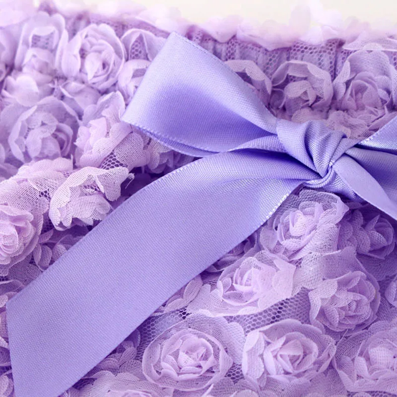 Детские шорты плотные трусики с розой для маленьких девочек оборками милые