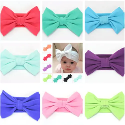 Повязка на голову для маленьких девочек повязка с бантом и цветочным узором