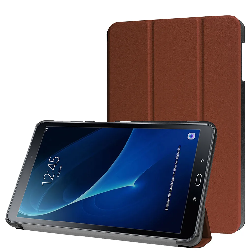 Тонкий Магнитный Складной флип-чехол из искусственной кожи для Samsung Galaxy Tab A 10 1 2016