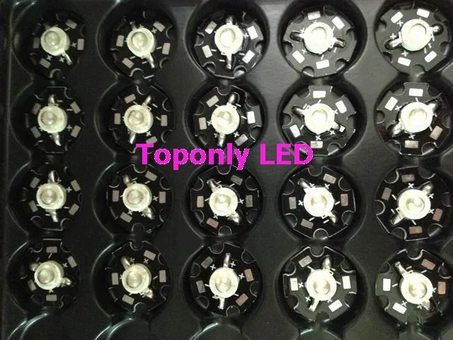 160 нм ярко синий цвет 3 Вт Светодиодная лампа высокой мощности с 20 мм печатной