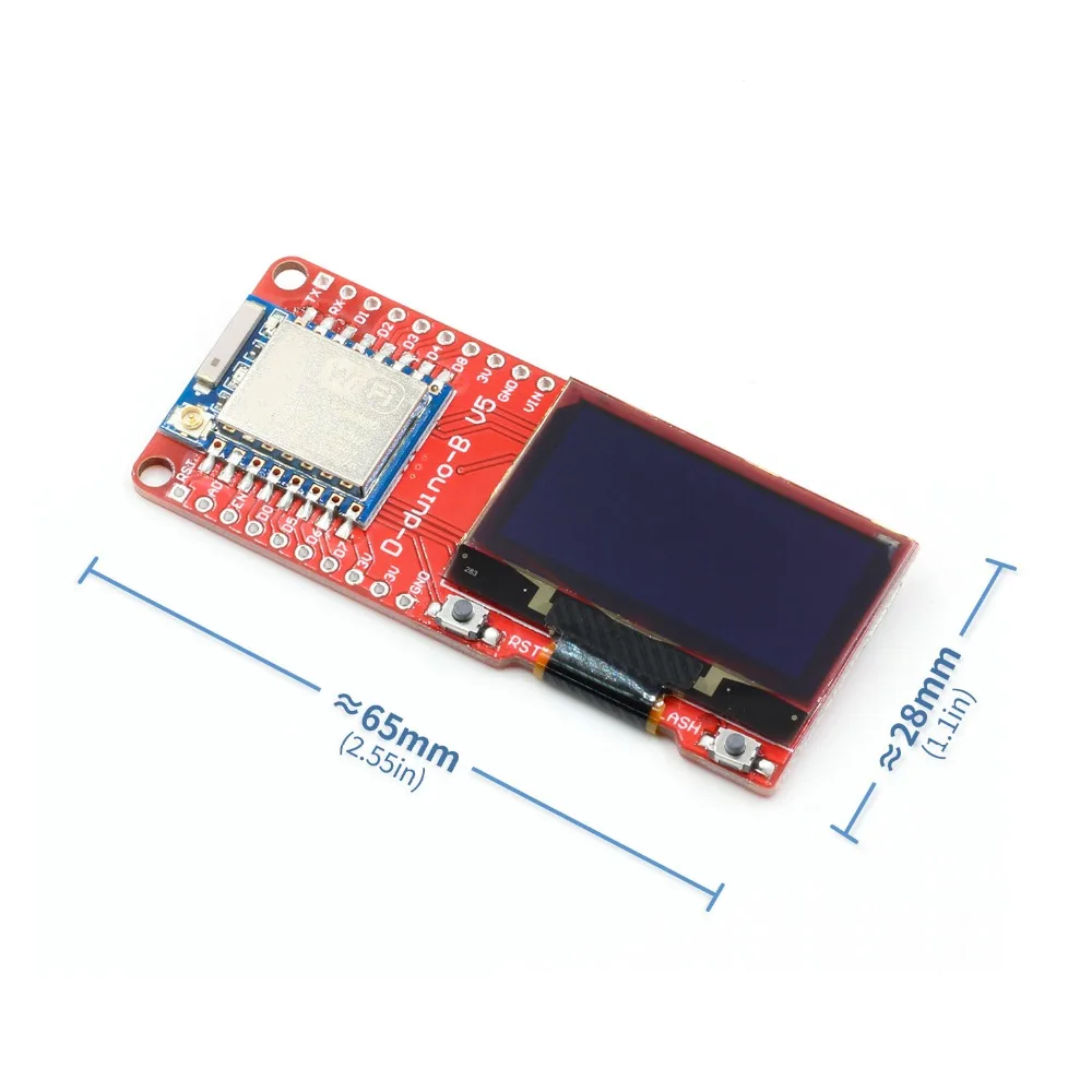 DSTIKE D duv5 (ESP8266 + OLED 2dB антенна) ESP 07 wifi Интернет вещей макетная плата на основе