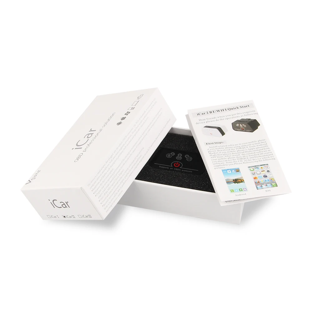 OBD 2 сканер Vgate Icar2 кодовый считыватель ELM327 Bluetooth/WiFi OBD2 автомобильный