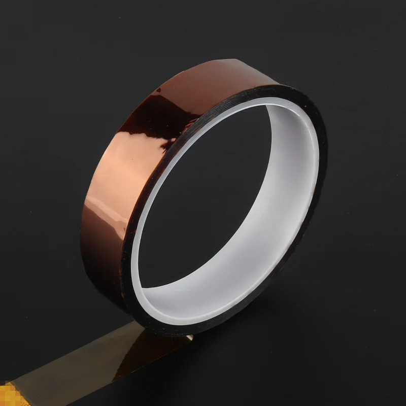 

5pcs 20mm by 23m High Temperature Polyimide Adhesive Tape Heat Resistant Insulating Electronic Tape SMT BGA PCB Finger Masking