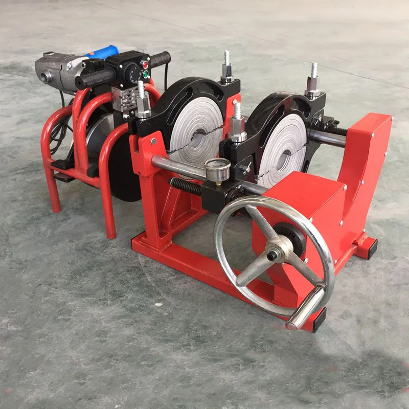 CE 220 В винт стильная трубка сварочный аппарат 63-160 мм PE PPR PB PVDF HDPE Стыковая сварочная машина сварочный аппарат для труб двигателя горячего расплава