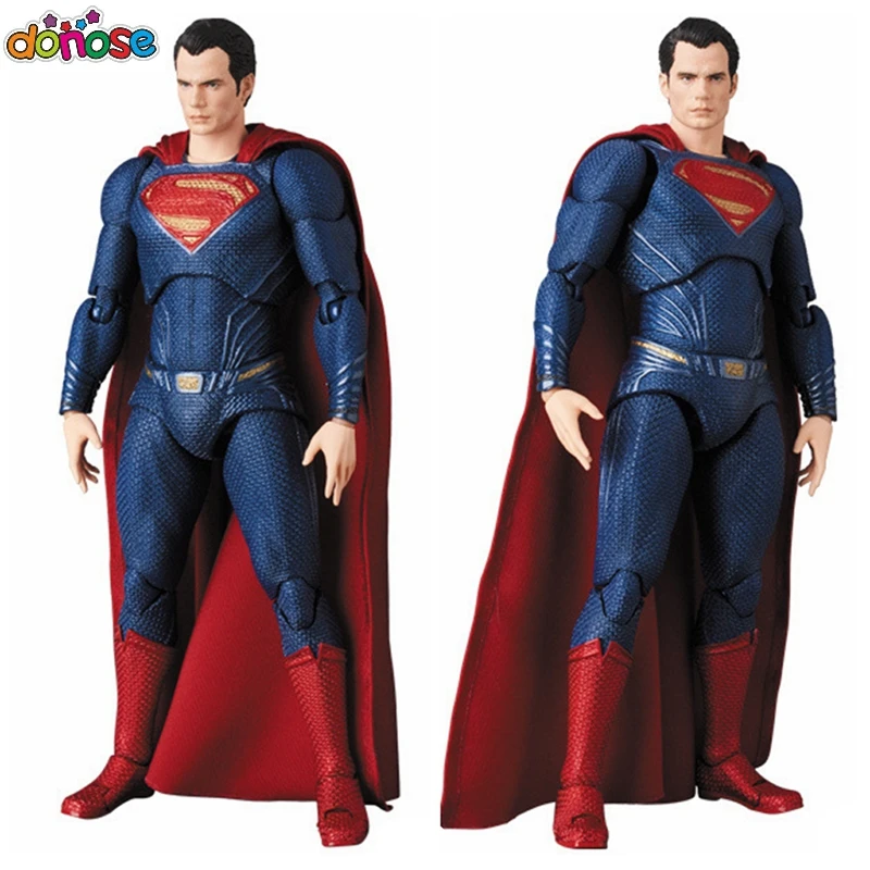 Superman no box Новое поступление Лига Справедливости Mafex Бэтмен Maf 056 Flash 058 чудо-женщина 048 Супермен 057 Человек-паук 047 фигурка игрушка кукла - Цвет: Superman no box