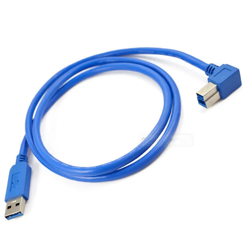 Кабель с левым углом 3 фута 1 м разъем USB 0 A папа на B 90 градусов | Компьютеры и офис