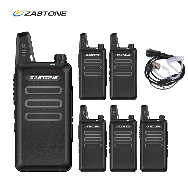 Портативная мини рация Zastone X6 Любительское радио УВЧ 400 470 МГц радиокоммуникатор
