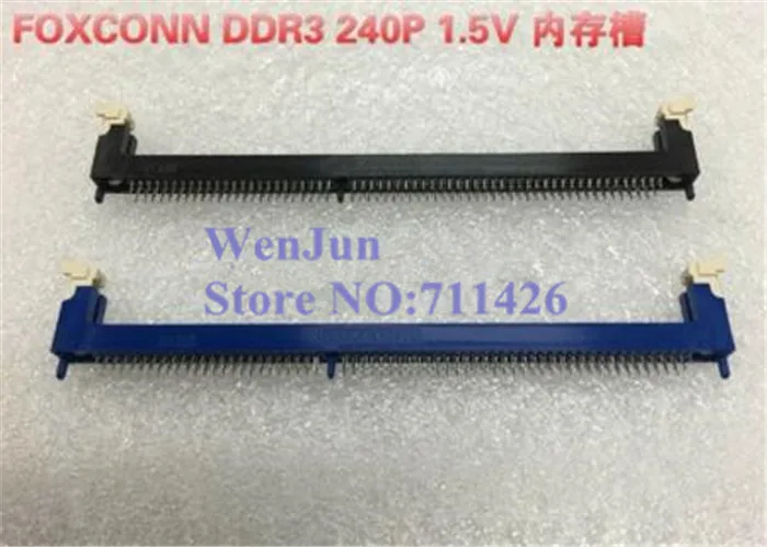 5 шт./лот высококачественные разъемы Foxconn DDR3 1 в гнезда для память настольного