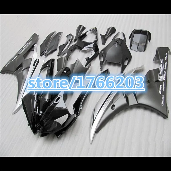 

100%NEW Fairing For 2006 2007 YZF-R6 06-07 YZF R6 YZF600 YZFR6 R6 06 07 Gloss flat black body kits