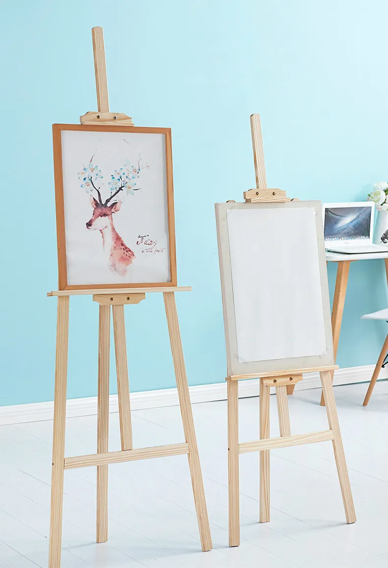 Твердая древесина станковой Caballete Pintura художественная роспись эскиз станковой Caballete Pintura Регулируемый складной мольберт товары для рукоделия для художника