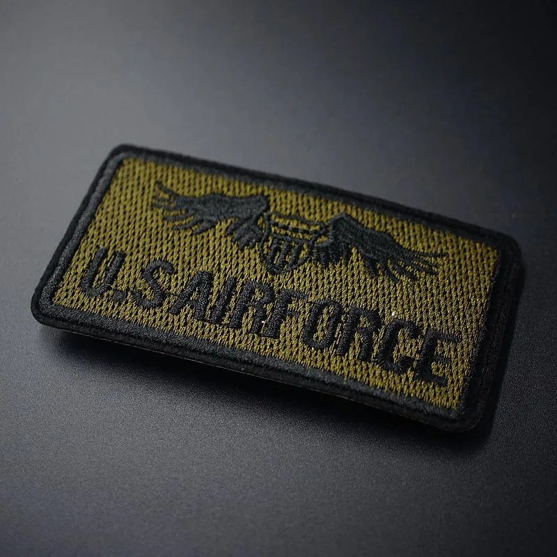 U.S AIRFORCE Size:4.5x9.0cm Badges Iron On Patches Badge Embroidery Patch Applique Clothes Clothing Sewing Supplies Decorative | Дом и сад
