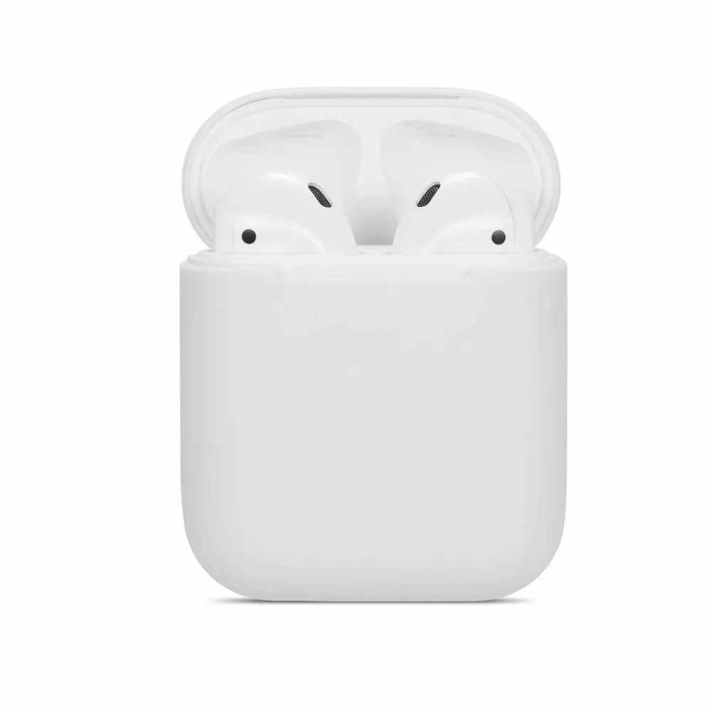 Чехол для AirPods, силиконовый, Bluetooth, беспроводной чехол для наушников, для Apple Airpods 2, защитный чехол, аксессуары для кожи, зарядная коробка, 1 шт