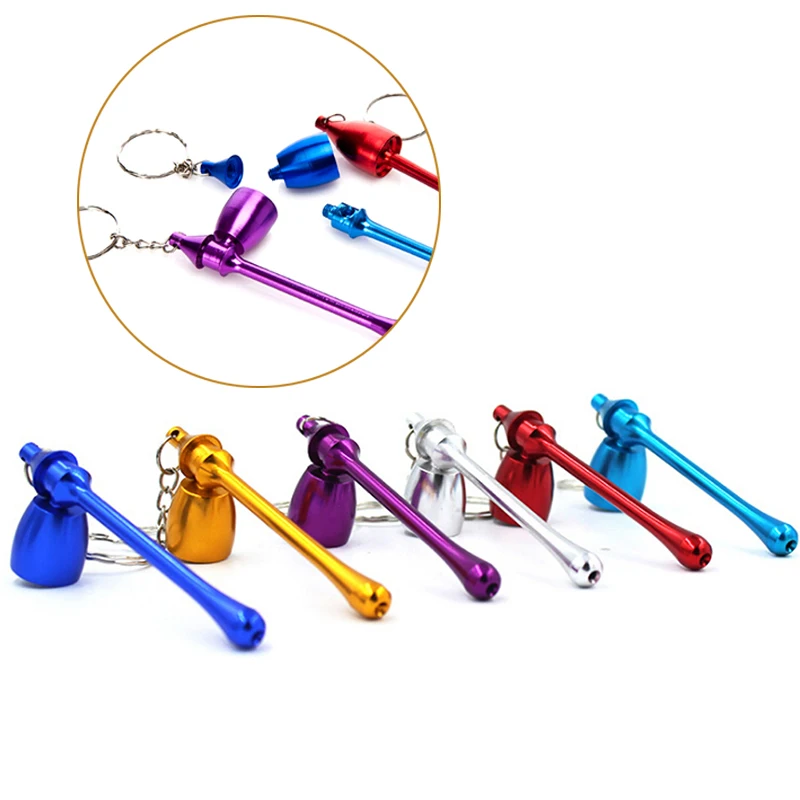 1 шт. случайный Малый Мини Металл курительная трубка Бесплатная сетчатый