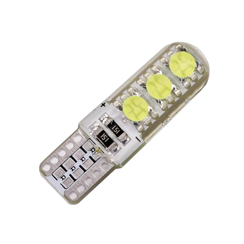 Carsty 1 шт. Универсальный светодиодный W5W T10 лампа стробовспышки 194 6000K 380Lm 6SMD