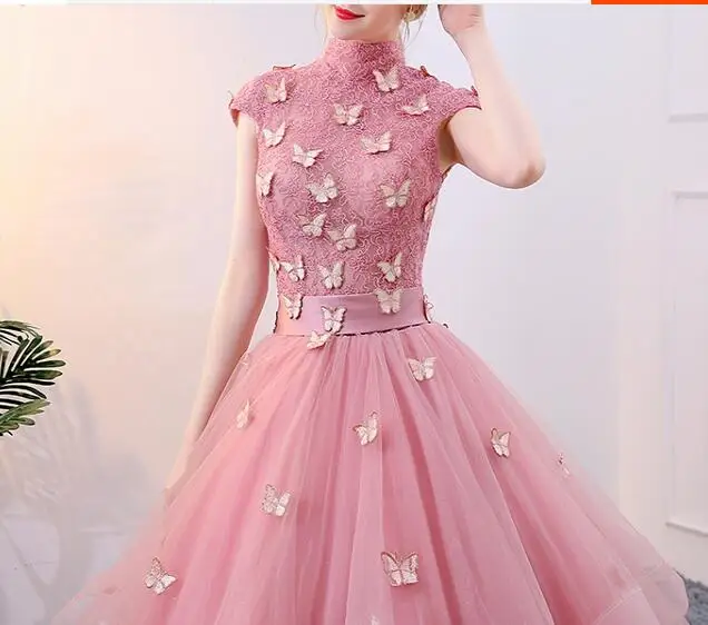 pink ruffled butterfly princess medieval dress Renaissance Gown queen costume Victoria/Marie Antoinette/Colonial Belle Ball |