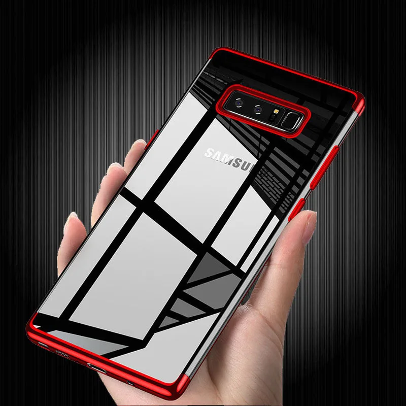 Чехол для Samsung Galaxy S8 S9 Plus Note10 pro Note 8 Прозрачный чехол 9 S7 Edge S10 5G J5 J7 чехлы | Мобильные