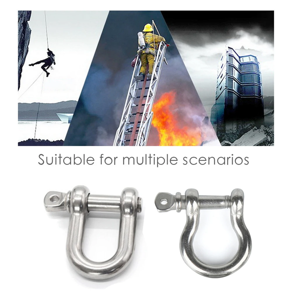 Новые 2 шт. 304 Нержавеющая сталь Якорная Скоба лук такелажные с штифт хомутом