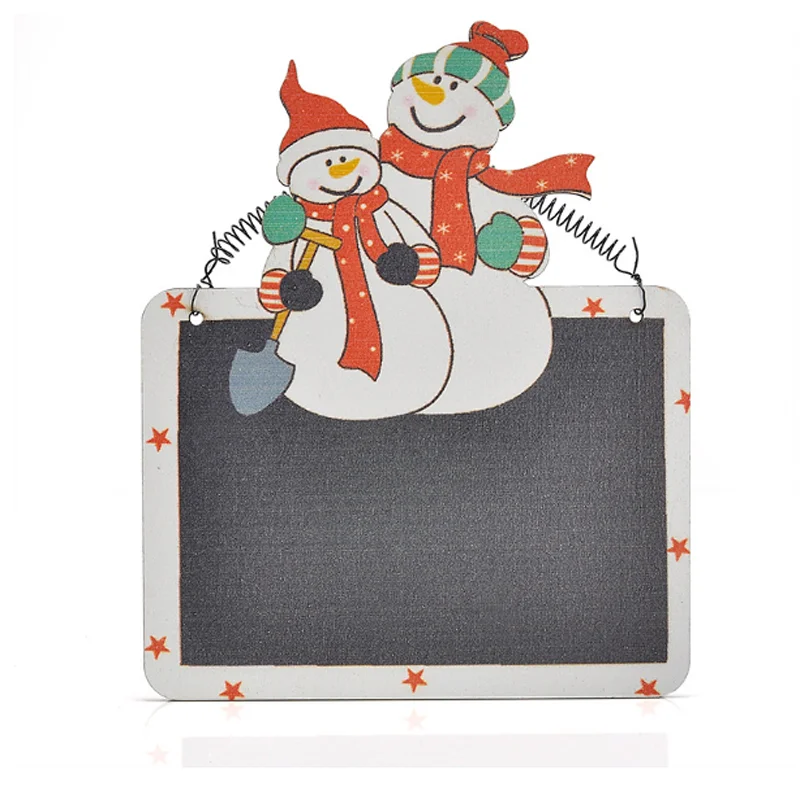 

1 Pcs Kawaii Cartoon Christmas Hanging Chalkboard Wall Door Decoration Xmas Party Supplies