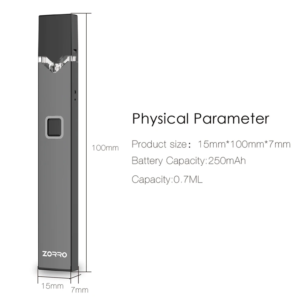 Vape Pod Kit Ovns W02 Electronic Cigs встроенный 250 мАч с картриджем 0 7 мл электронная
