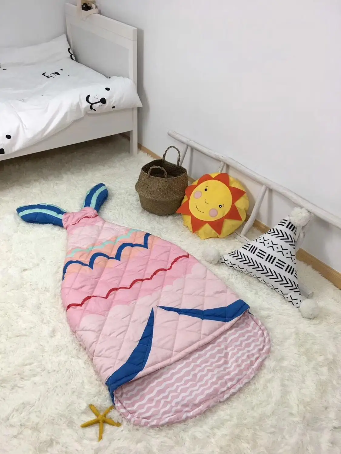 meirenyu for girl Домашний спальный мешок для детей, чистый хлопок, для мальчиков и девочек, fleabag, с мультяшным принтом «mothercare», для детей 0-8 лет, 70*150 см - Цвет: meirenyu for girl