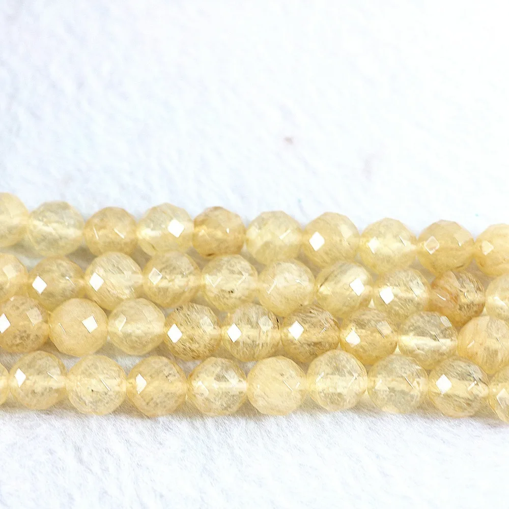 Yellow Watermelon Tourmaline Stone 4mm 6mm 8mm 10mm 12mm 14mm Round Faceted Loose Beads Diy Jewelry Making 15&quot B510 | Украшения и