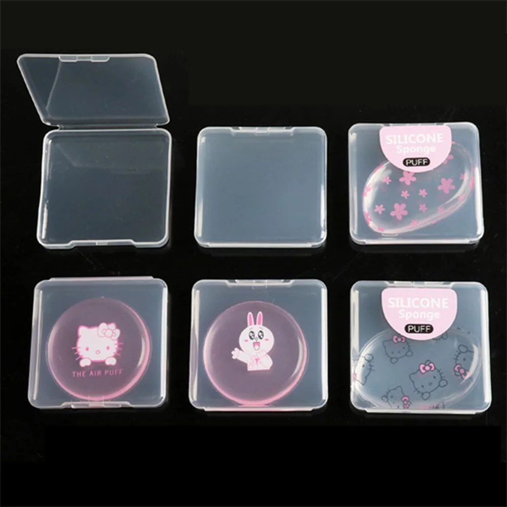 1 шт. прозрачный пластиковый цилиндрический контейнер для косметики Круглый