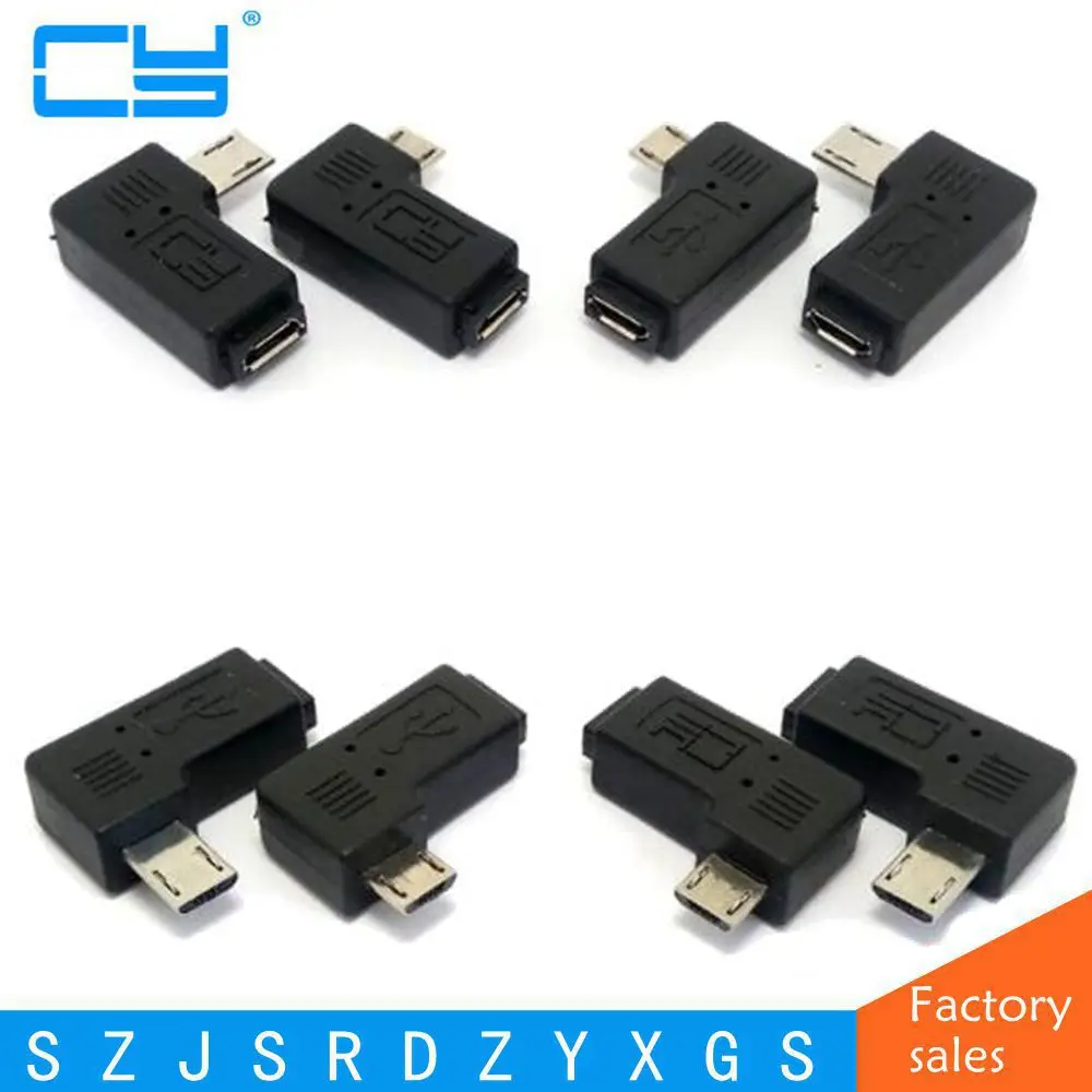 Новый мини кабель Usb 2 0 Мама микро папа usb Удлинительный 90 градусов левый и правый