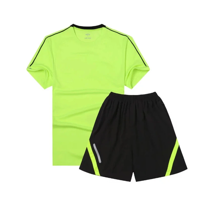 2017 Для мужчин спорт бег костюмы быстросохнущая футбол обучение спортивная