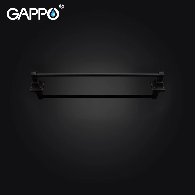 Вешалка для полотенец GAPPO настенный держатель из черной латуни ванной комнаты