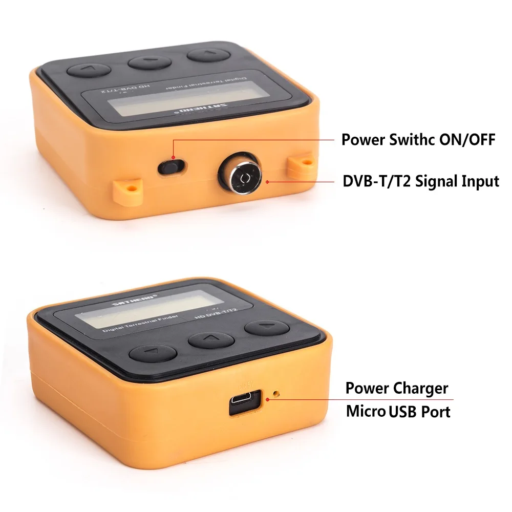 Оригинальный satero SH 110HD DVB T & T2 ЖК экран карманный цифровой наземный искатель