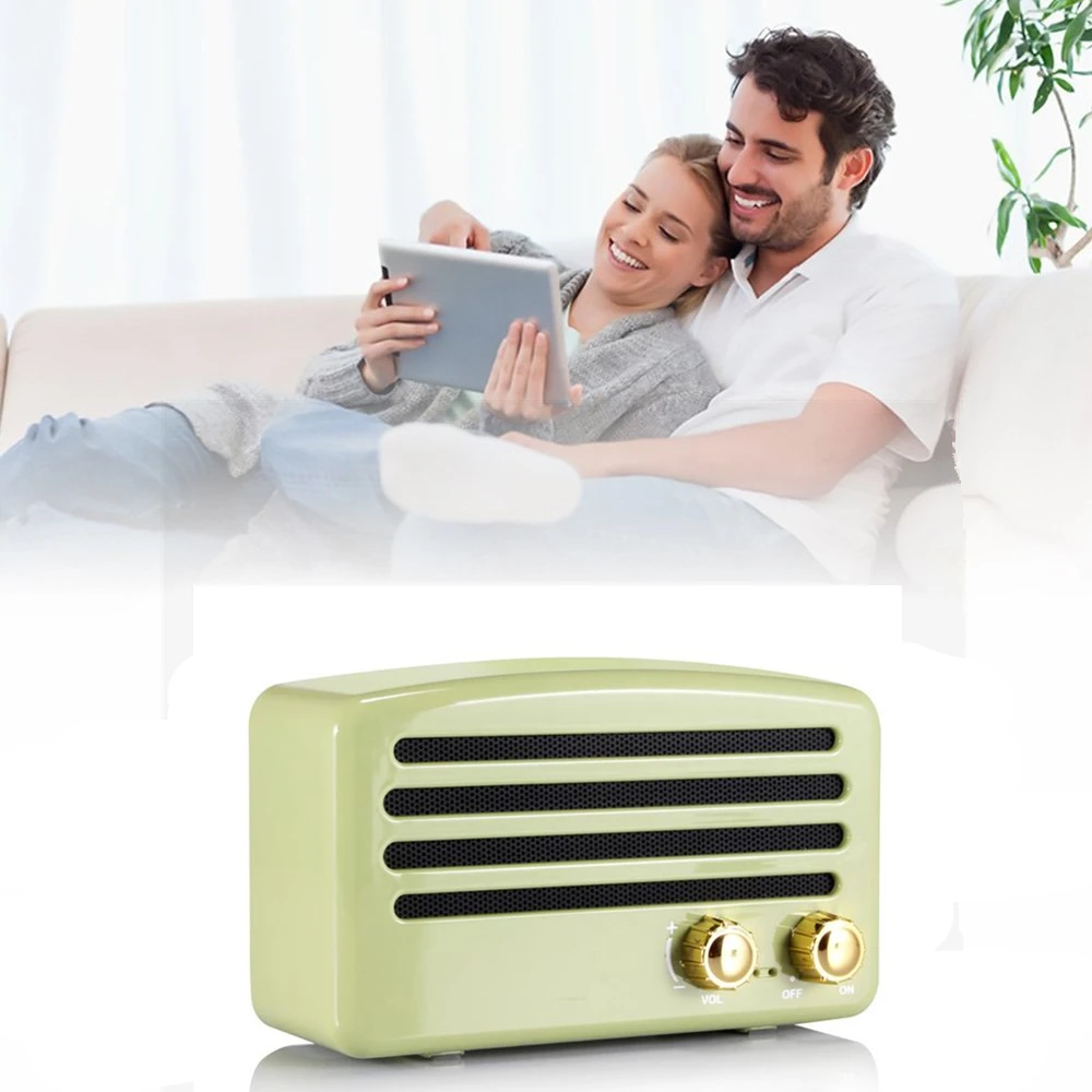 Mini Bluetooth Динамик Портативный Беспроводной Ретро Радио FM Аудио мобильный мини