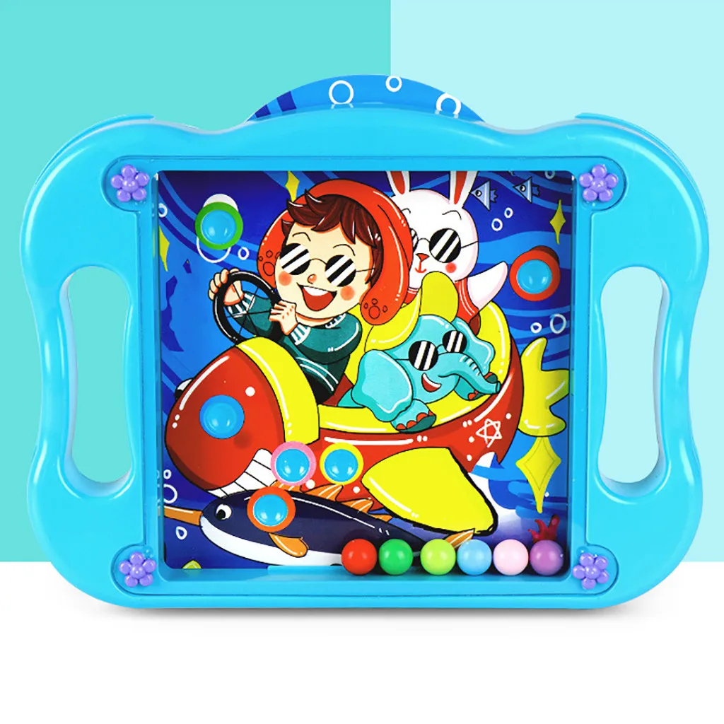A 3D обучающая игра-головоломка, игрушка для детей, Балансирующий шар, портативная доска для мальчиков от 1 до 3 лет, деревянная коробка-головоломка, игрушка для малышей, Монтессори - Цвет: A