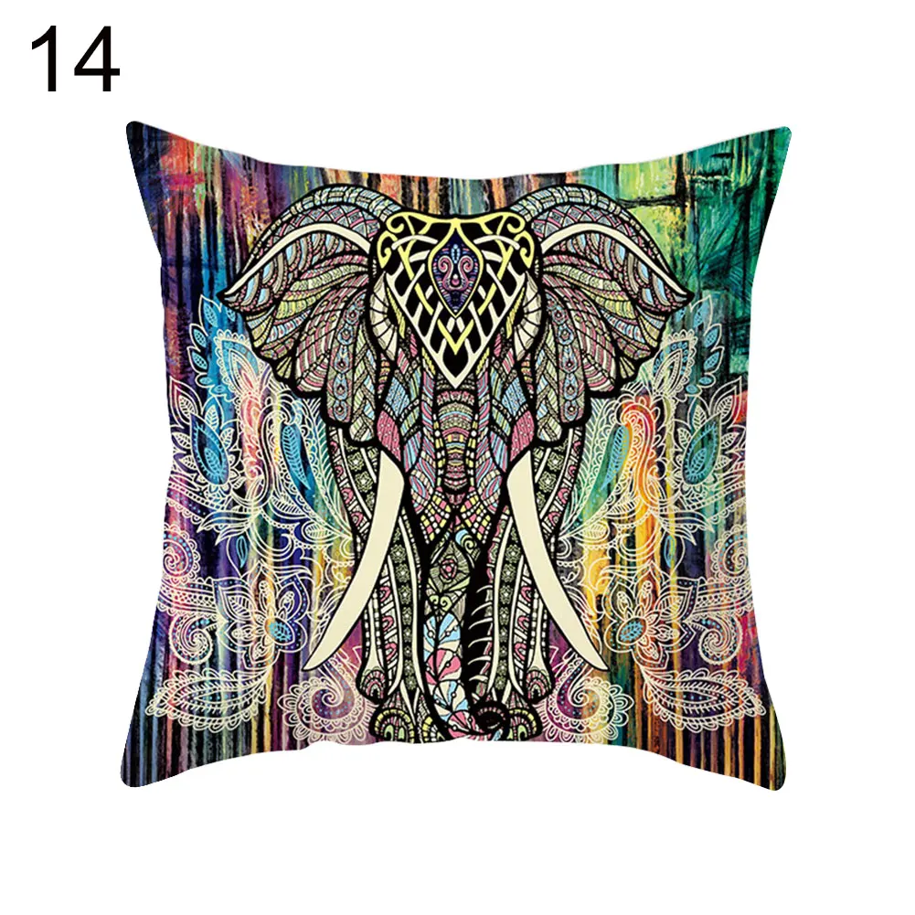 

40# Hot Selling Mandala Flower Pattern Throw Pillow Case Cushion Cover Home Office Sofa Decor Pillow Case