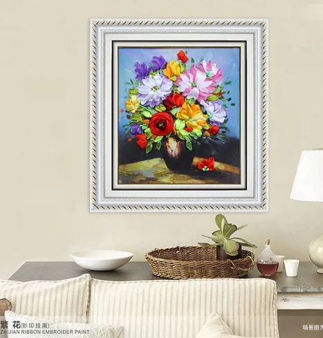 3D ваза для цветов шелковая искусственная желтая Маргаритка букет рукоделия