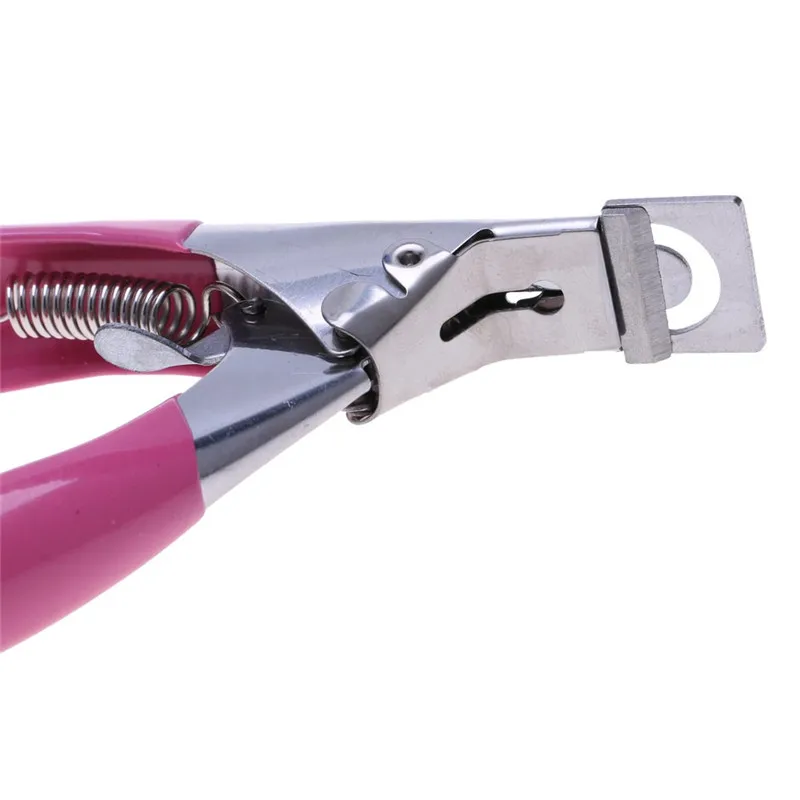 Розовый резак для ногтей акриловый УФ гель инструмент маникюра|nail art edge cutter|false nail