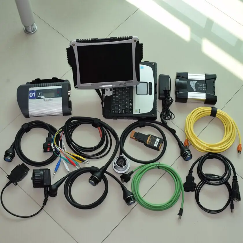 Диагностический ПК с Wi Fi mb sd c4 star connect 4 2020 12 v + Φ ноутбуком|wifi connect|wifi diagnosticbmw wifi |