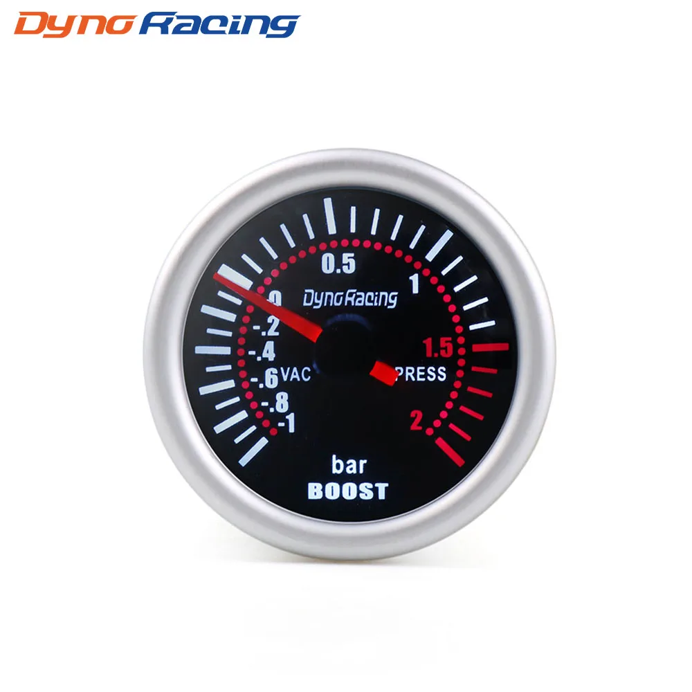 Dynoracing " 52 мм дымовая линза Boost gauge бар psi вакуумная температура воды Температура масла пресс вольтметр уровень топлива Тахометр Датчик Оборотов - Цвет: Boost gauge BAR