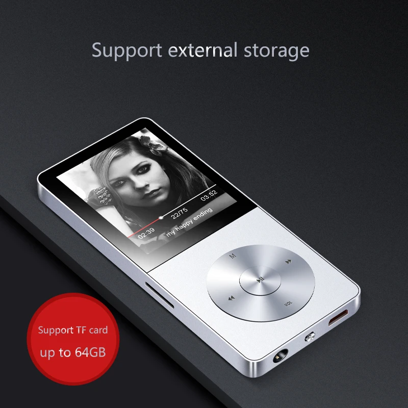 MP3 плеер IQQ X1 Мини Портативный Спорт Радио Видео музыкальные плееры с динамиком 8
