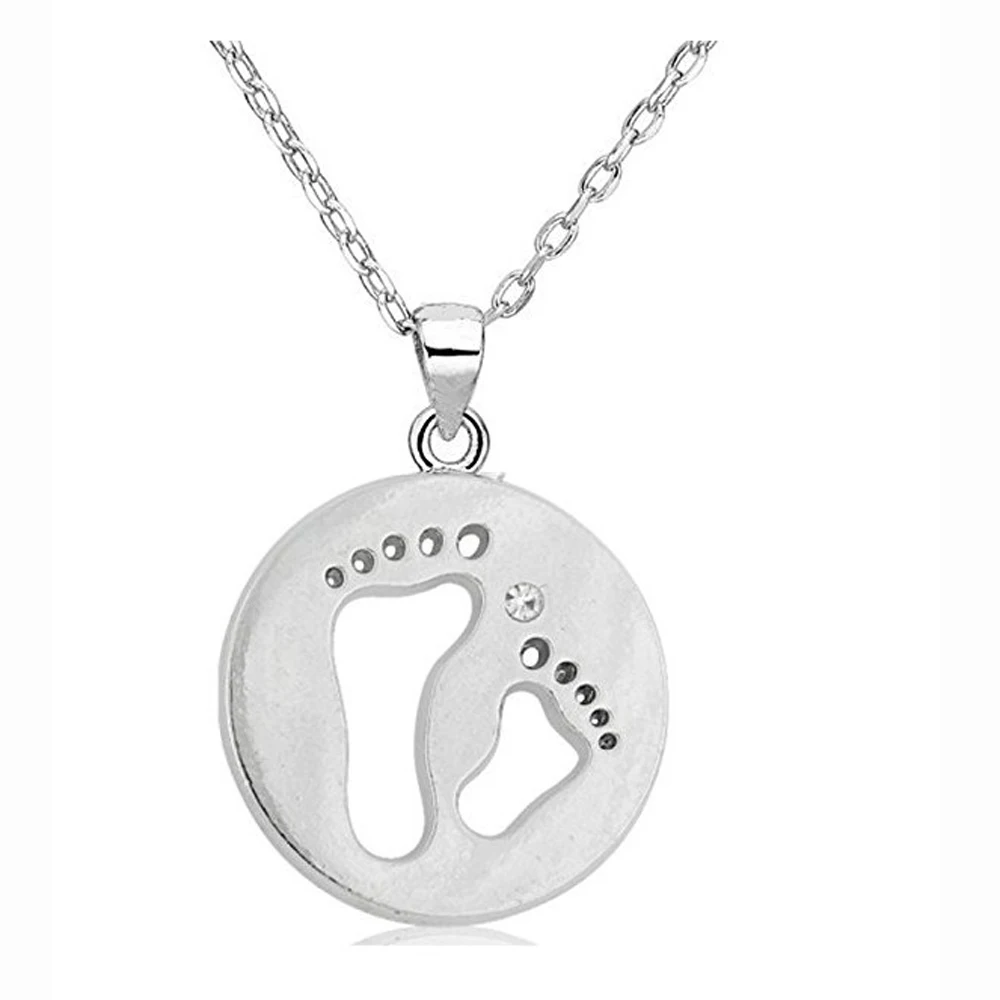 Подвеска в виде детских ног украшения для мам|necklace with|pendant necklacebaby feet pendant |