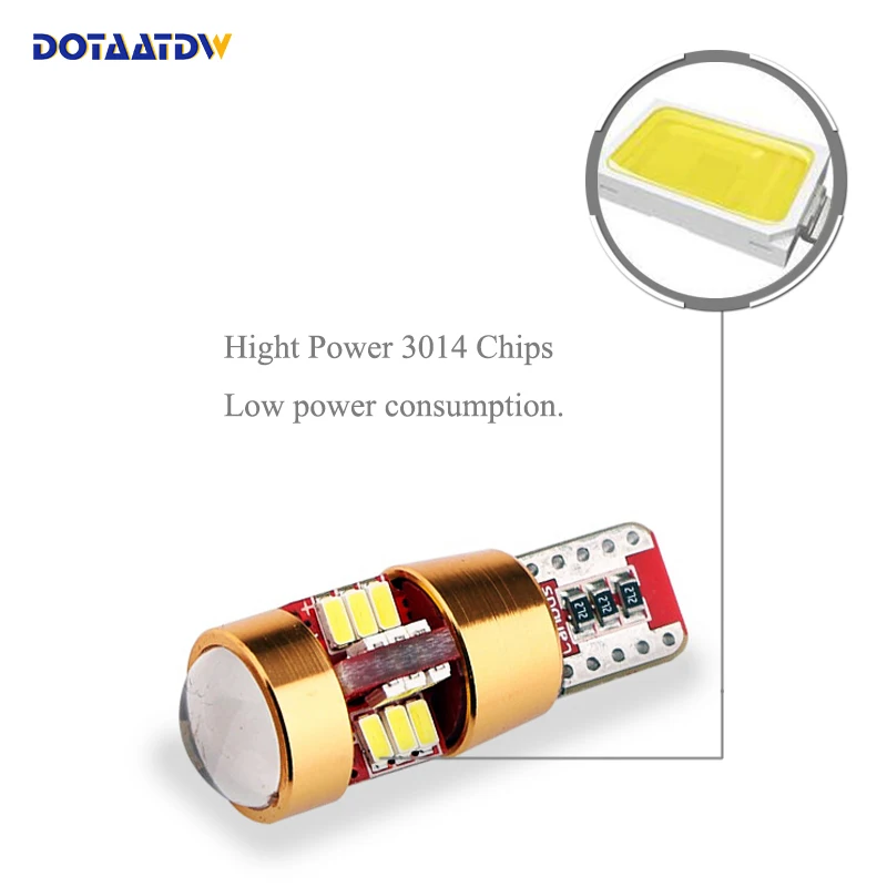 DOTAATDW 2PCS New Style T10 W5W 168 194 Car LED 3014SMD Auto Door Mirror License Plate Parking Bulb Width light|Сигнальная лампа| |