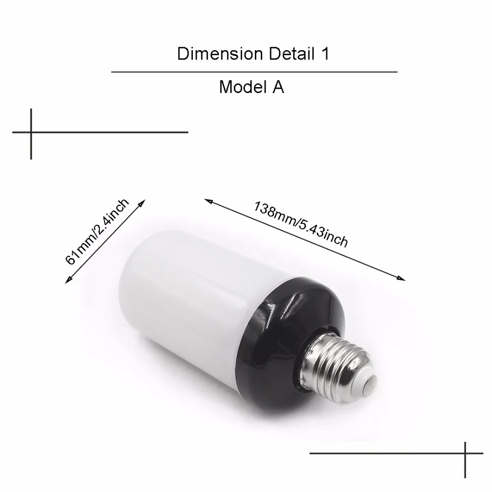 E26 E27 светодиодная лампа с пламенем огнеупорная E14 B22 SMD2835 Мерцающая декоративная