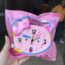 12 см Jumbo Squishy мультфильм котенок будильник Радуга медленный рост