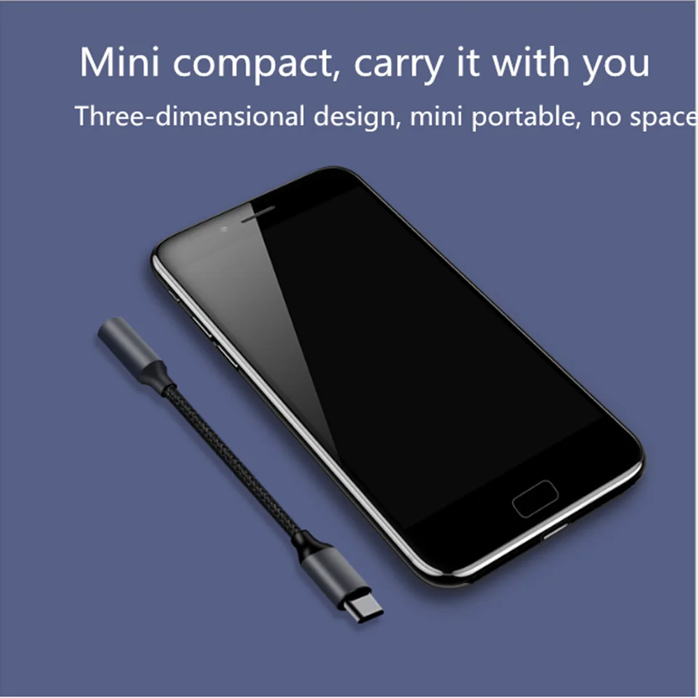 Type c to 3.5mm Jack Earphone Adapter Audio cable USB C AUX Headphone For Xiaomi Mi 9 Huawei mate 20 P30 pro Samsung S9 | Электроника