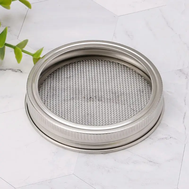 

Stainless Steel Wide Mouth Strainer Sprouting Lid For Mason Jars Canning Jars