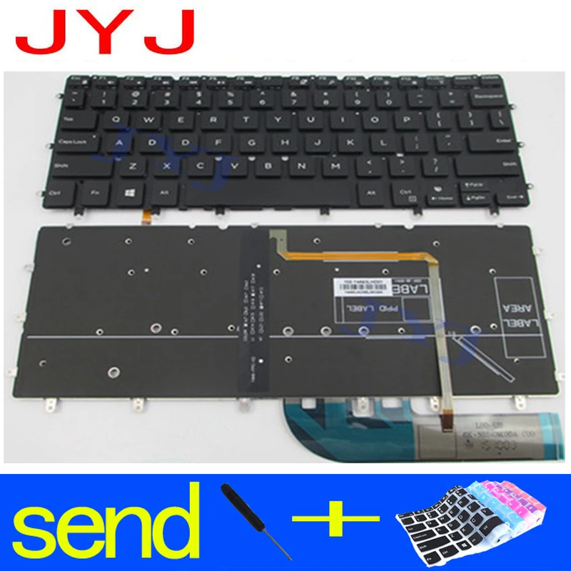 Новая клавиатура для ноутбука Dell XPS 13 9343 xps 9350 15BR N7547 N7548 17-3000 отправить прозрачную