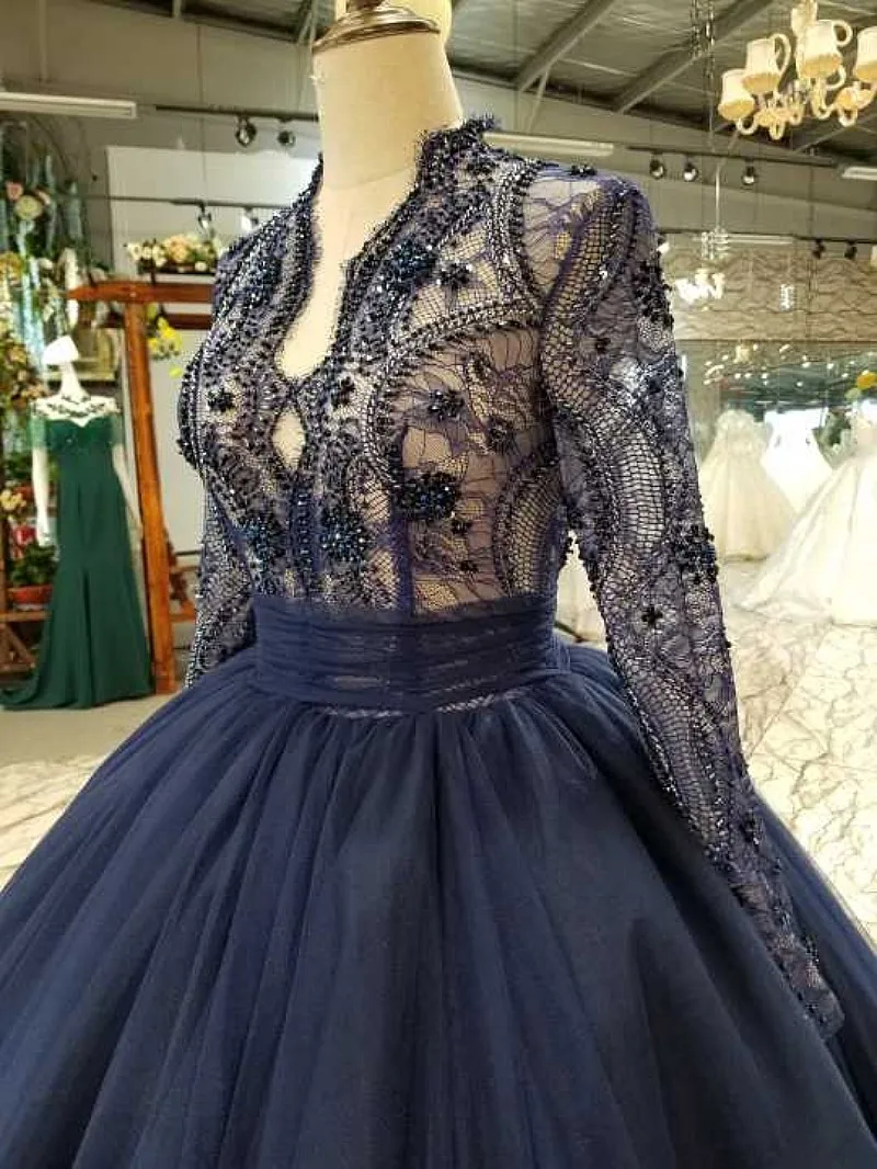 Винтажное Королевское синее кружевное платье для выпускного вечера блестящее