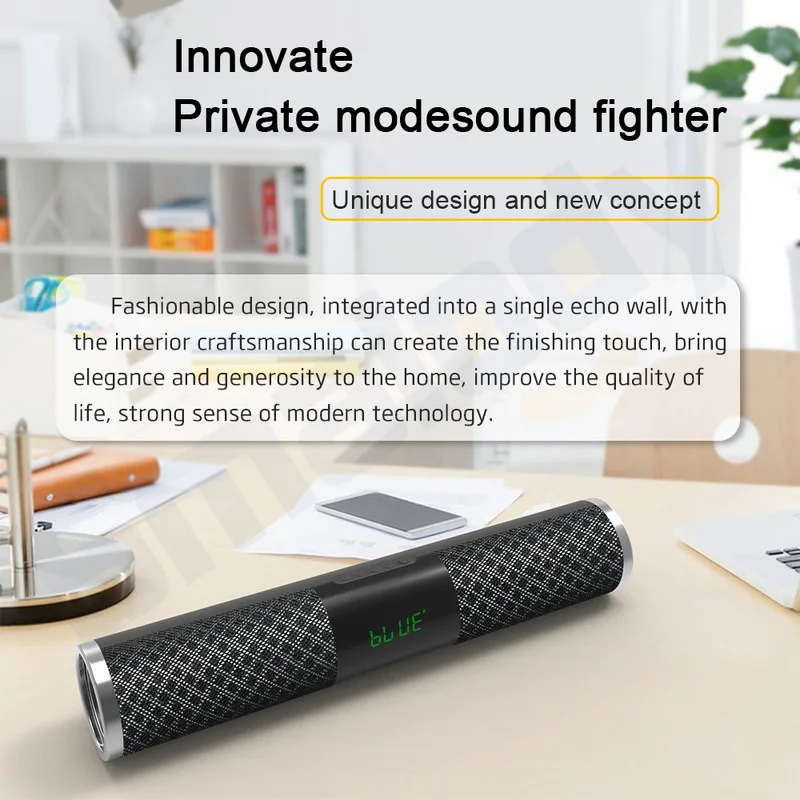 Беспроводная Bluetooth Колонка Smalody портативная стерео для улицы звуковая панель с
