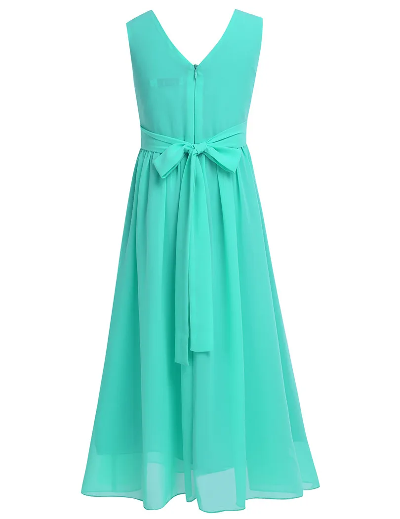 New Teenagers Vestido Flower Girl Dresses Princess Floral Formal Girls Dress Bridesmaid Wedding Birthday Party 4-14Y | Детская одежда и